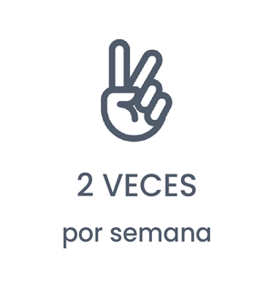 Tratamiento 2 veces por semana