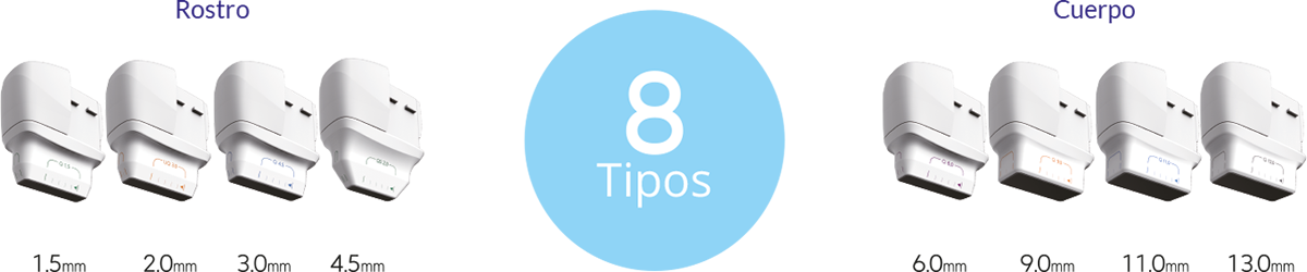 Variedad de cartuchos de ULTRAcel Q+